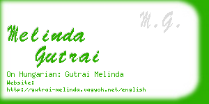 melinda gutrai business card